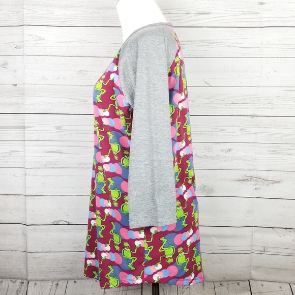 LuLaRoe Muppets Kermit Disney Collection Randy Tee - Picture 4 of 8
